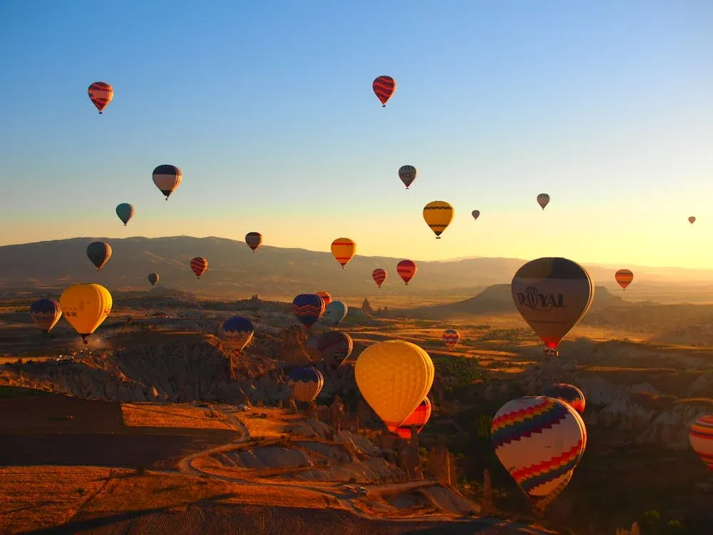 Hot air balloons