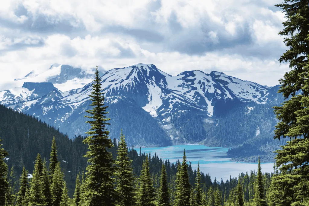 Canada mountains and lake